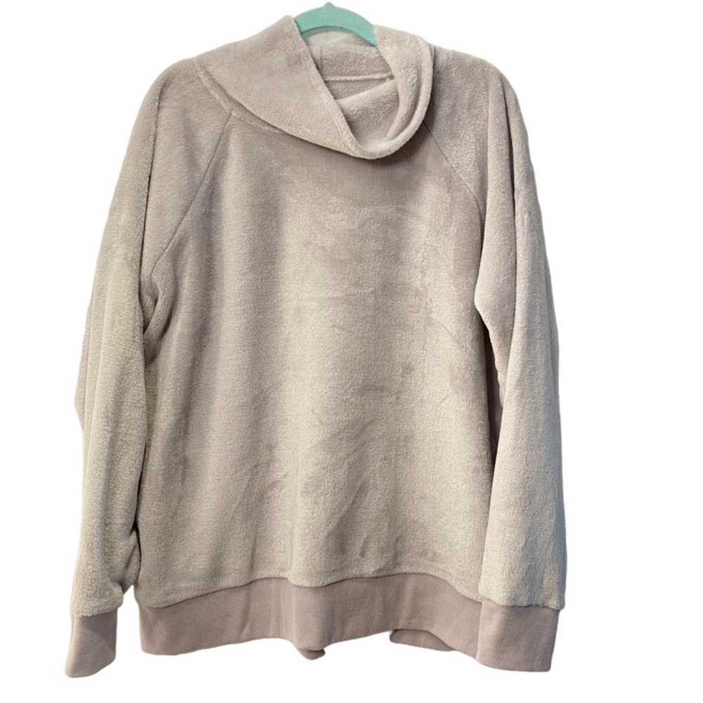 Lilac GAIAM Plush Cowl neck pullover sweater: Sz. XXL
